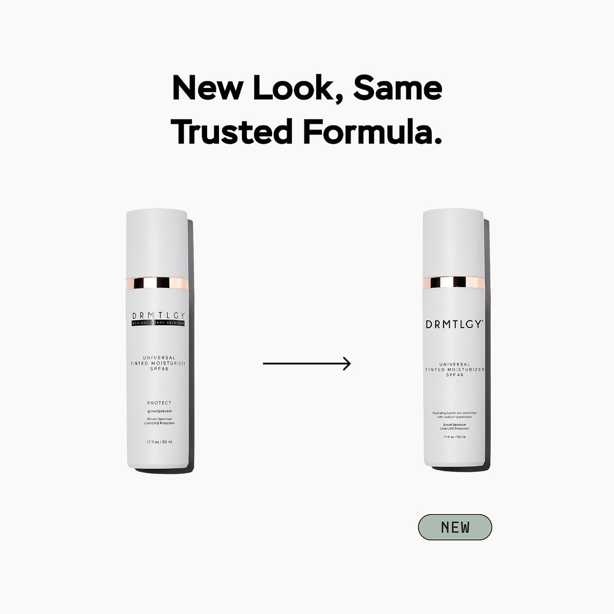 DRMTLGY Universal Tinted Moisturizer SPF 46, Dewy Tinted Sunscreen